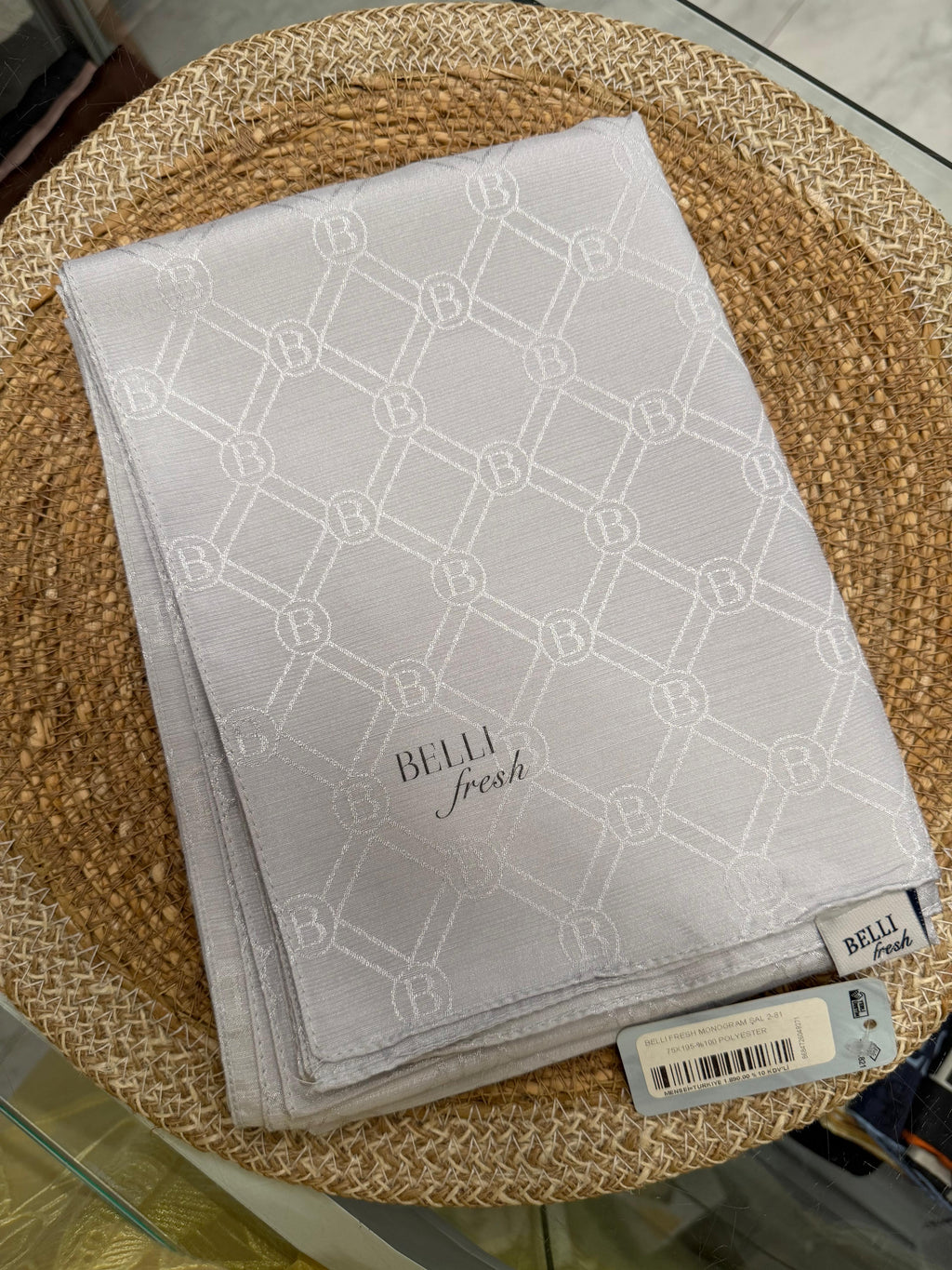 Jakar Monogram Logo Desen Gri