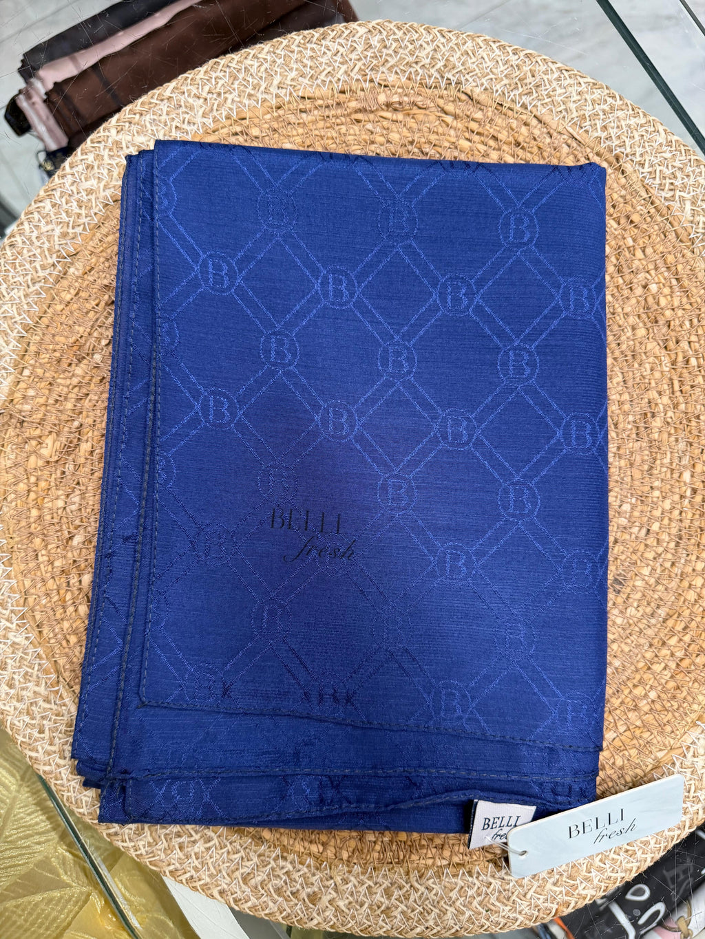 Jakar Monogram Logo Desen Lacivert