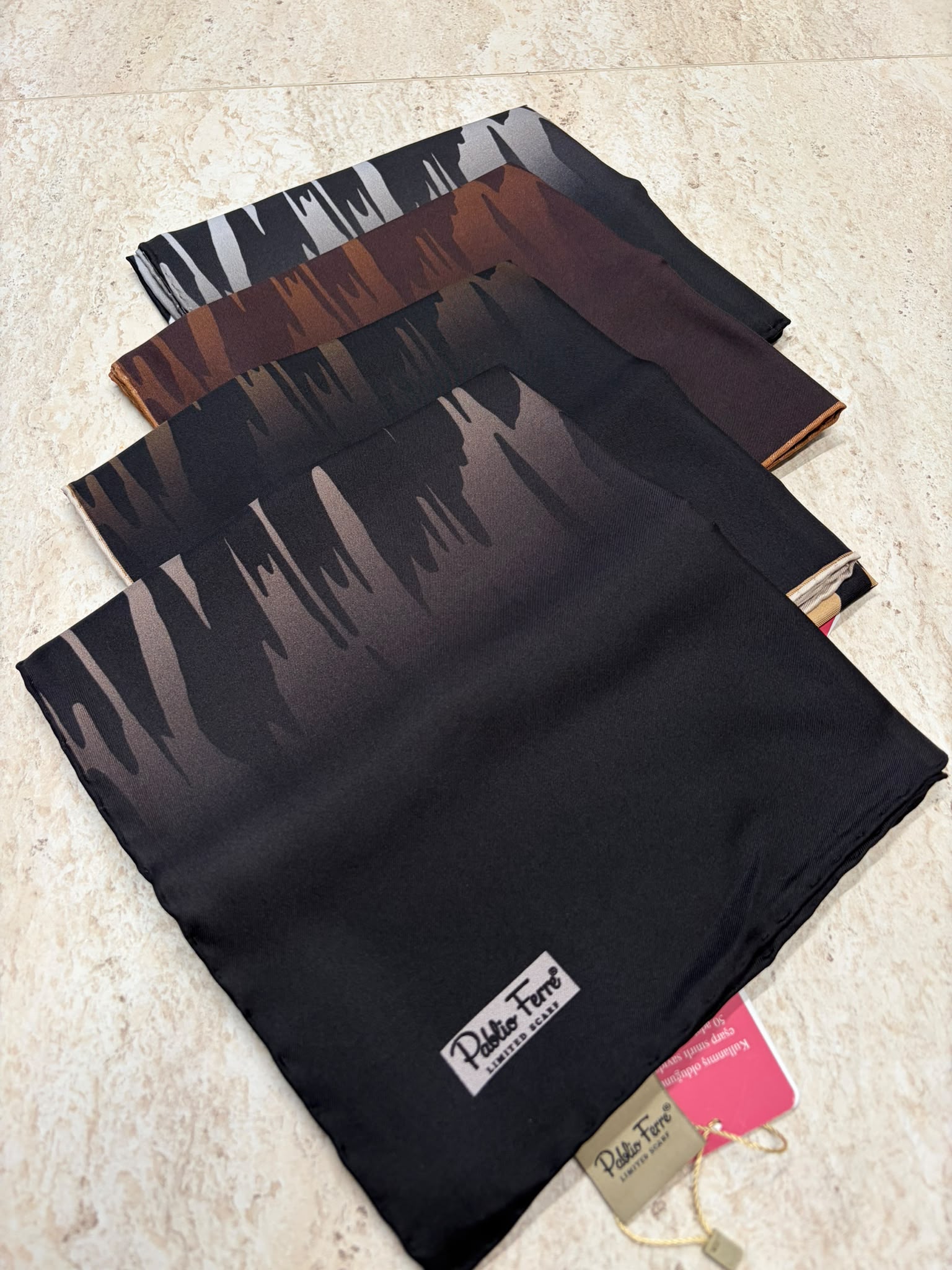 Pablio Ferre Twill İpek Eşarp