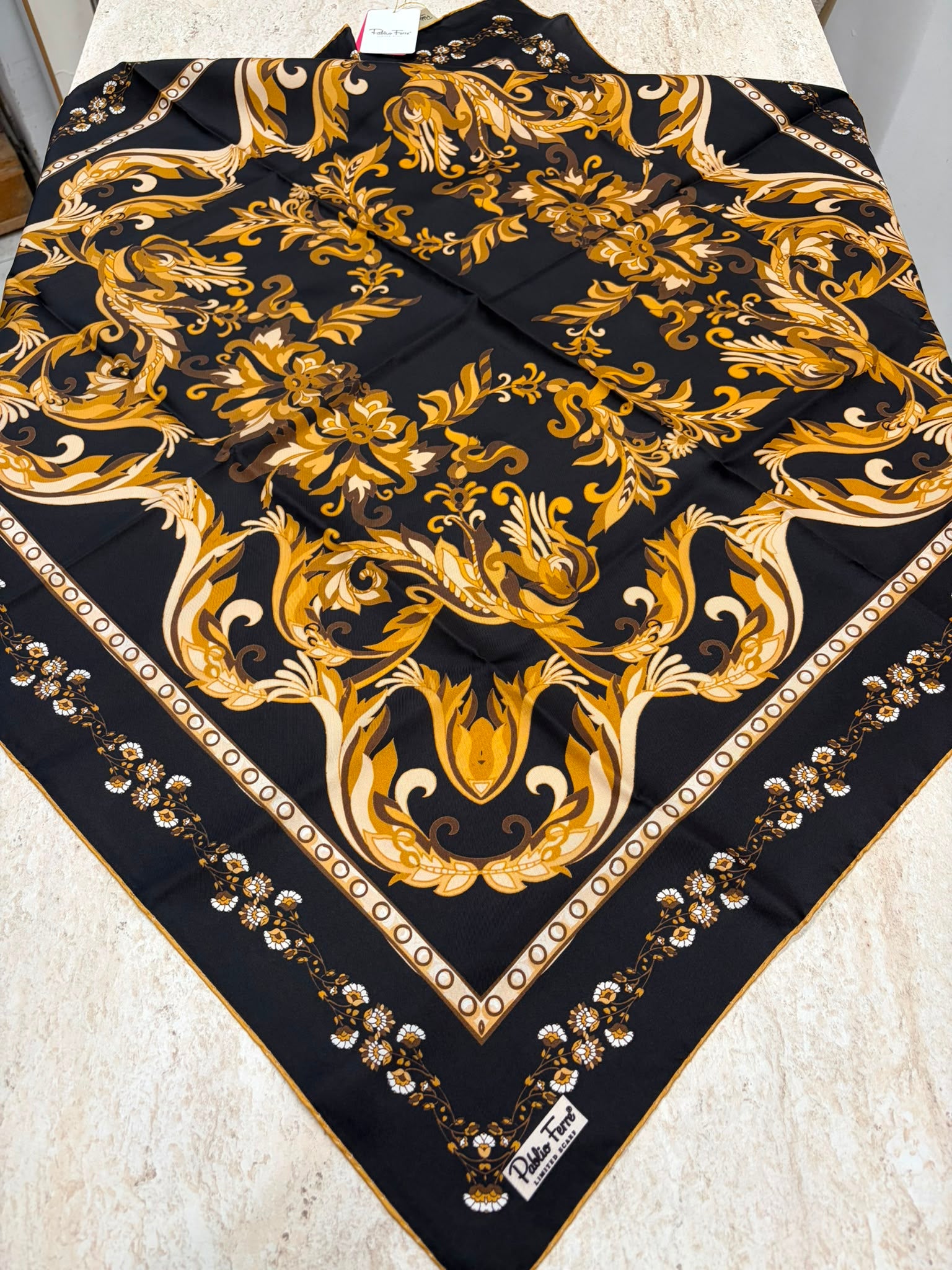 Pablio Ferre Twill İpek Eşarp